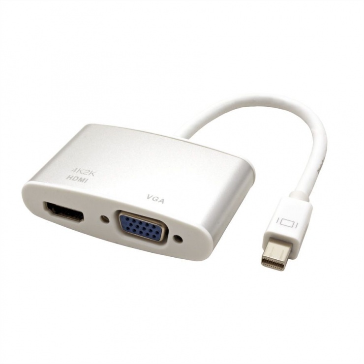 Imagine Adaptor Mini Displayport la HDMI/VGA T-M, Roline 12.03.3161-2
