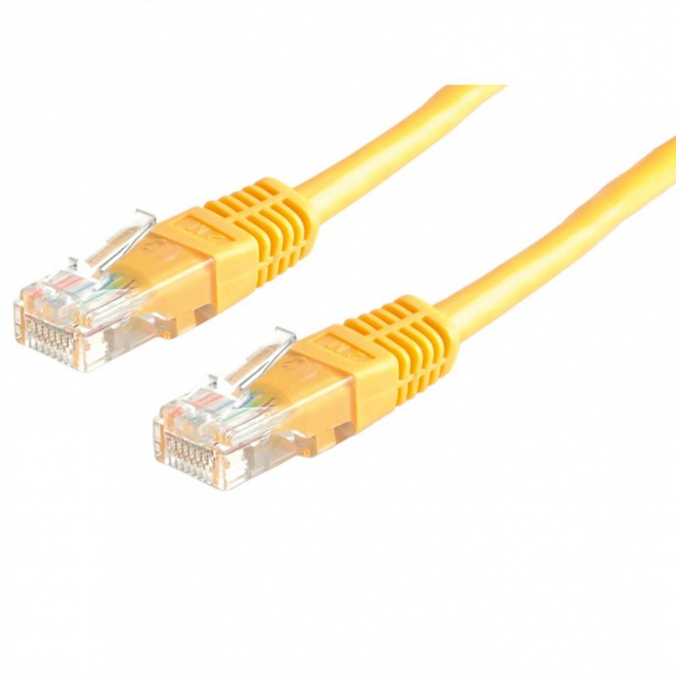 Imagine Cablu de retea RJ45 MYCON UTP Cat.6 0.5m Galben, CON1522