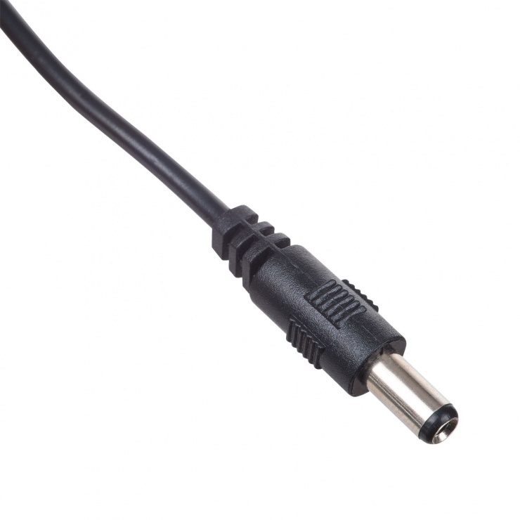 Imagine Cablu de alimentare USB-A la DC 5.5 x 2.5 mm 0.8m, AK-DC-04