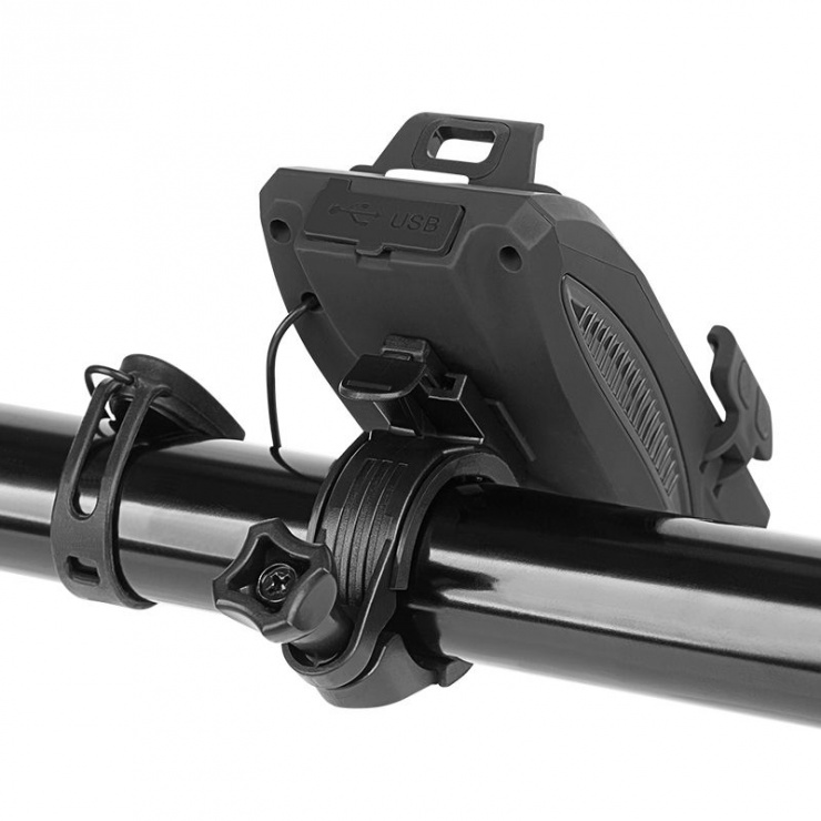Imagine Suport smartphone 3 in 1 + baterie externa + lanterna pentru bicicleta, KM0125