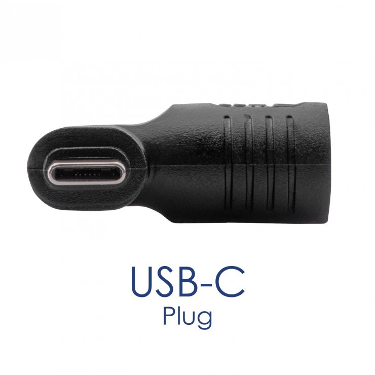Imagine Adaptor USB type C la DC 2.5 x 0.7mm 65W T-M, Akyga AK-ND-D15