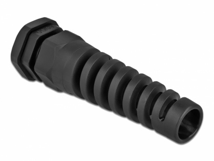 Garnitura de etansare a cablului PG13,5 cu protectie uzura Negru, Delock 60345