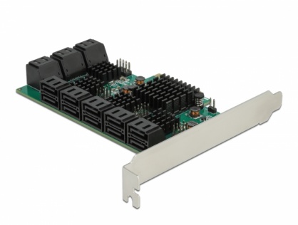 PCI Express cu 16 porturi SATA III, Delock 90073